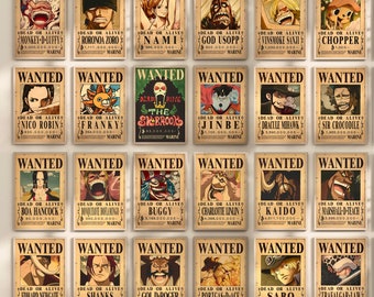 25+ Wanted Poster One Piece 10K 300dpi JPG BUNDLE | High Quality Instant Digital Download | Japan Art Printables Anime/Manga Home Decor Gift