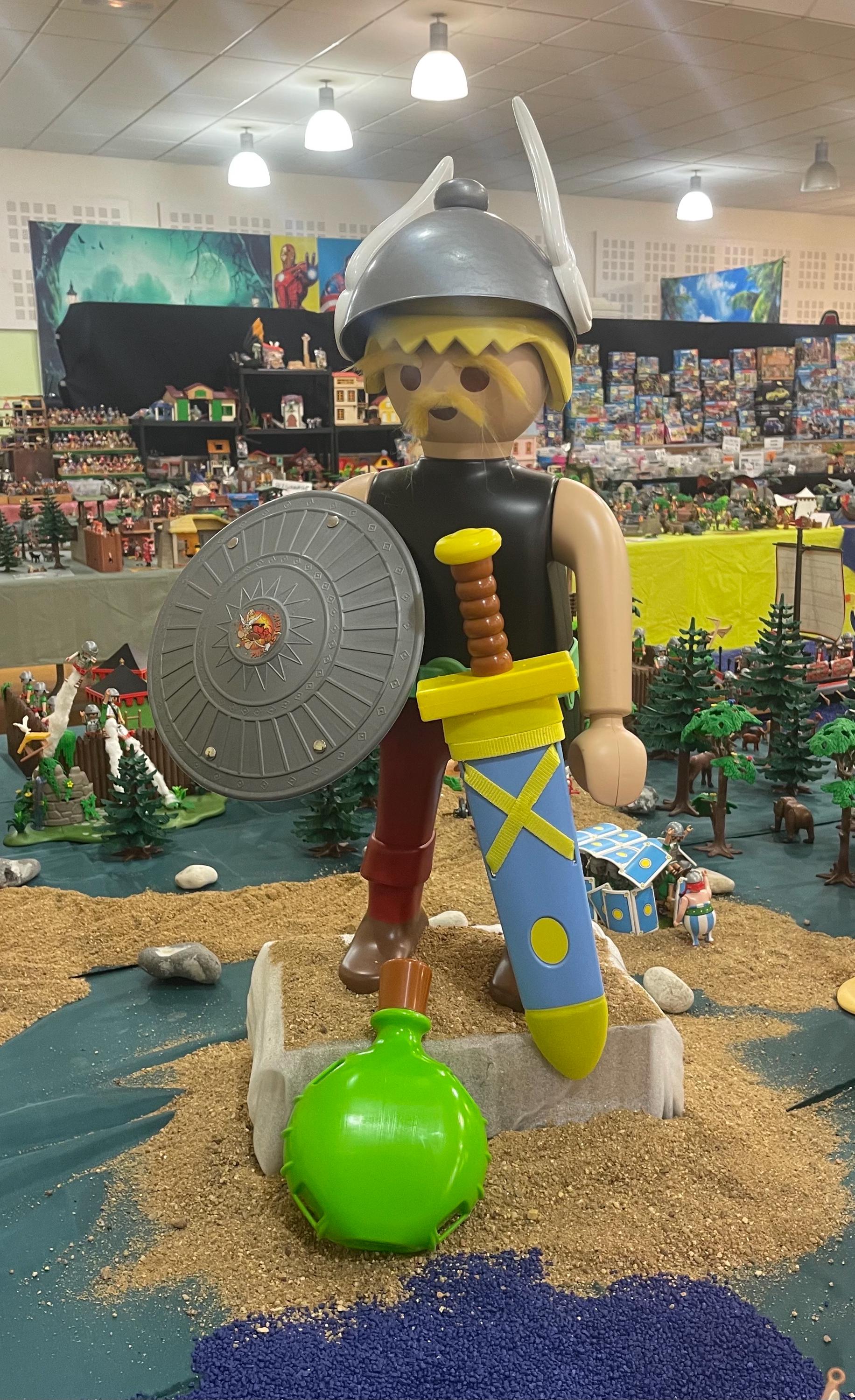 XXL Playmobil Asterix Figurine 65 Cm With Its Accessories and Its