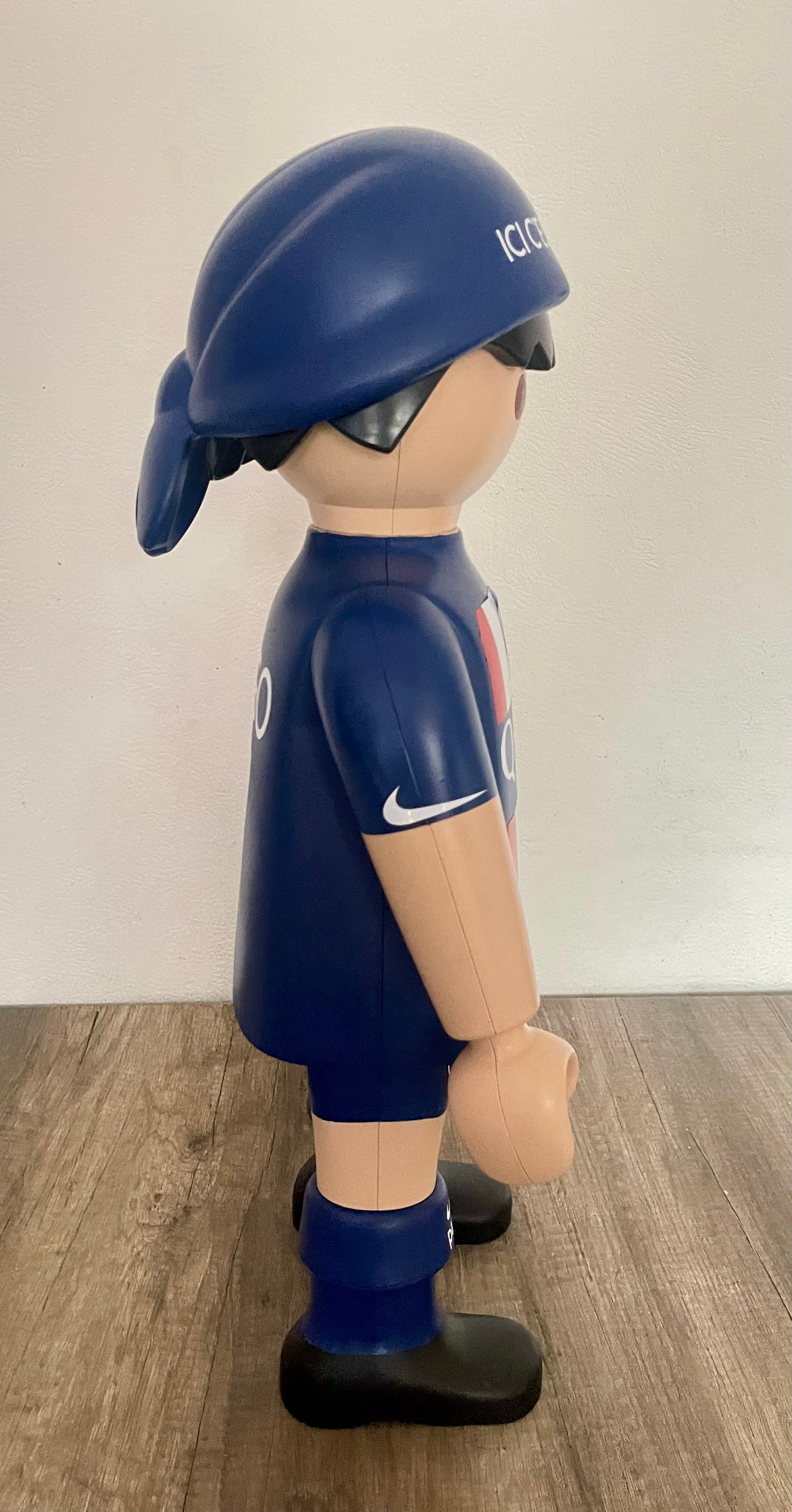 プレイモービル　playmobil XXLフィギュア Playmobil XXL Blue Figure Footballer Football Fan Team PSG