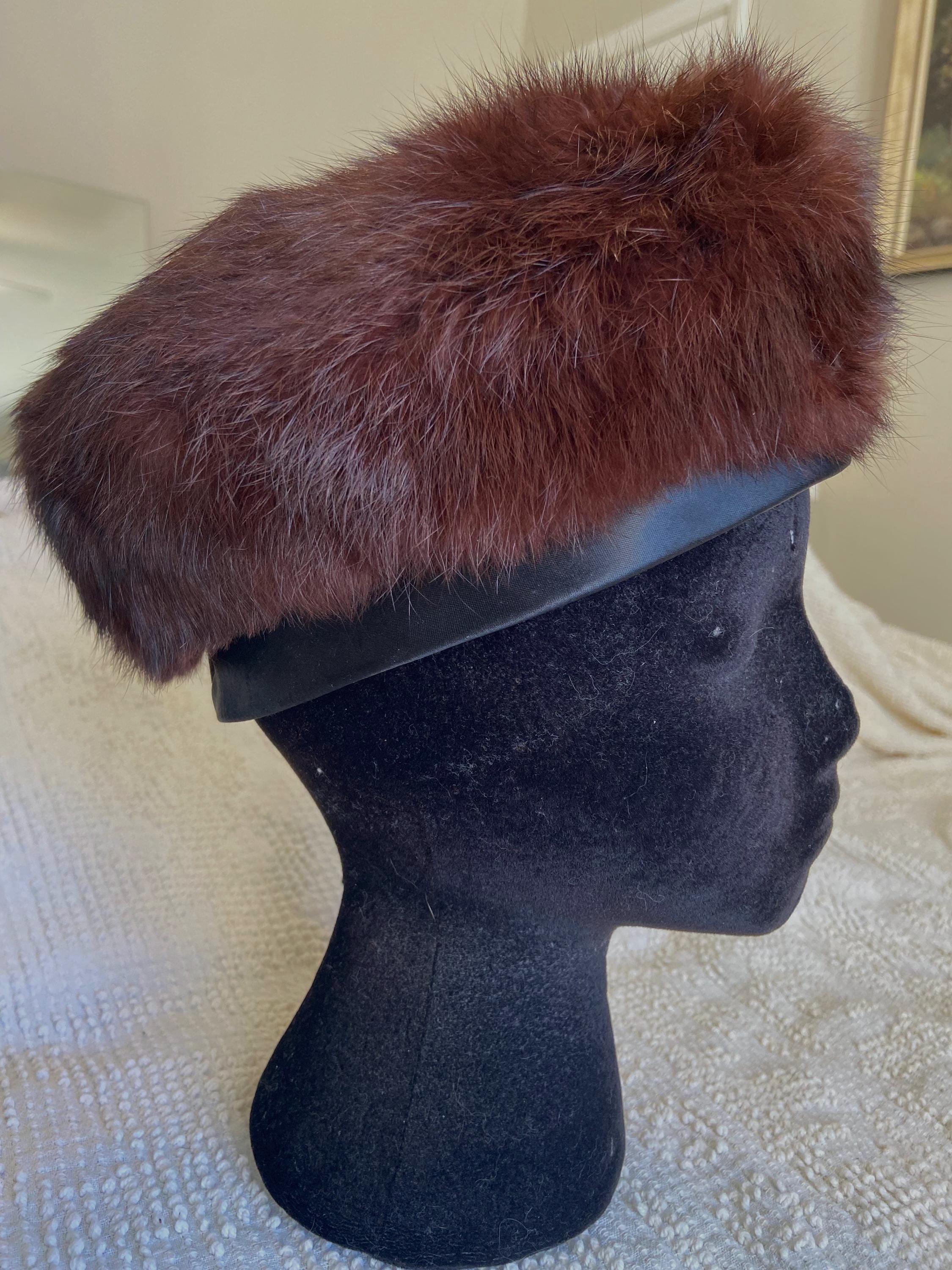 VTG J MOORE ANGORA RABBIT FUR BERET Rabbit Fur Beret - Etsy main image 2