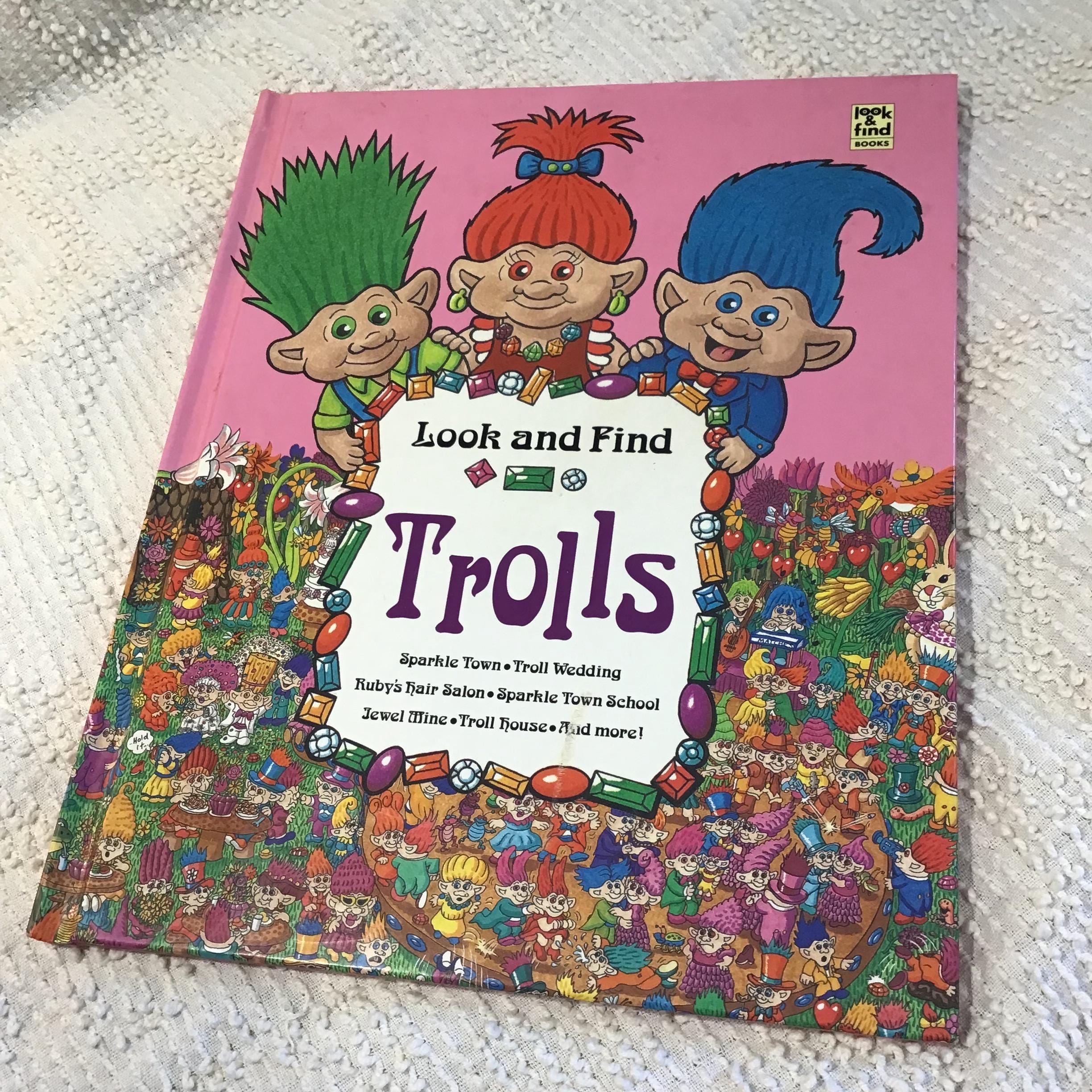 Vtg Look and Find Trolls 1992 Hardcover Book Children's - Etsy