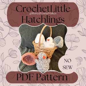 Petits nouveau-nés MOTIF au crochet PDF | Motif au crochet Poussin dans un oeuf | Peluche | Jouet pour bébé | Cadeau bébé