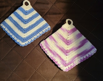 Vintage crochet potholders