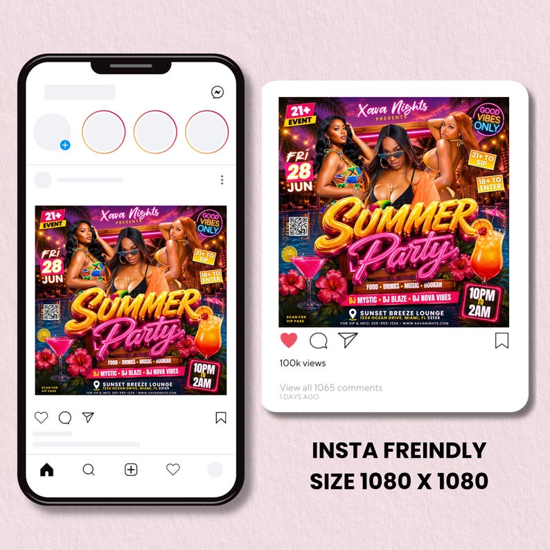 Pool Party Invite Flyer, Wet And Wild Summer Party Flyer, Dj Party Invitation, Club Flyer, Event Flyer, Urban Party Flyer, Editable Canva