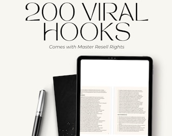200 Viral Video Hooks Ideas For Instagram or Tok Tok Reels to Increase Views and Traffic Master Resell Rights and Private Resell Rights