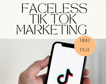 Faceless Marketing-Leitfaden für Tik Tok Master Wiederverkaufsrechte