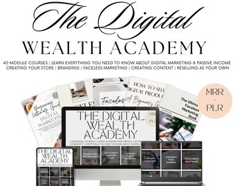 The Digital Wealth Academy Ultimate Marketing Modules, Digital Marketing Courses, Guides and Books Master Resell Rights Passive Income