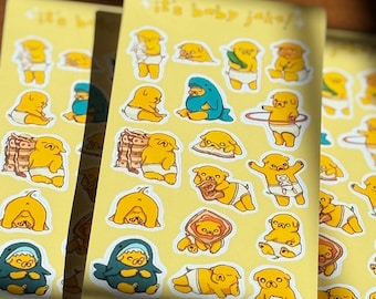 Baby Jake Sticker Sheet! | Adventure Time | Jake the dog | Finn the Human | Gift | Cartoon | Mofusand
