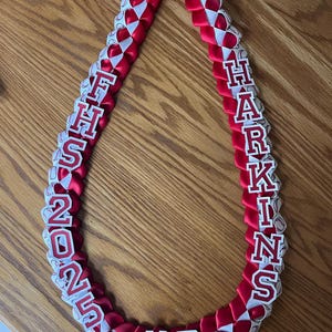 Custom Graduation ribbon lei