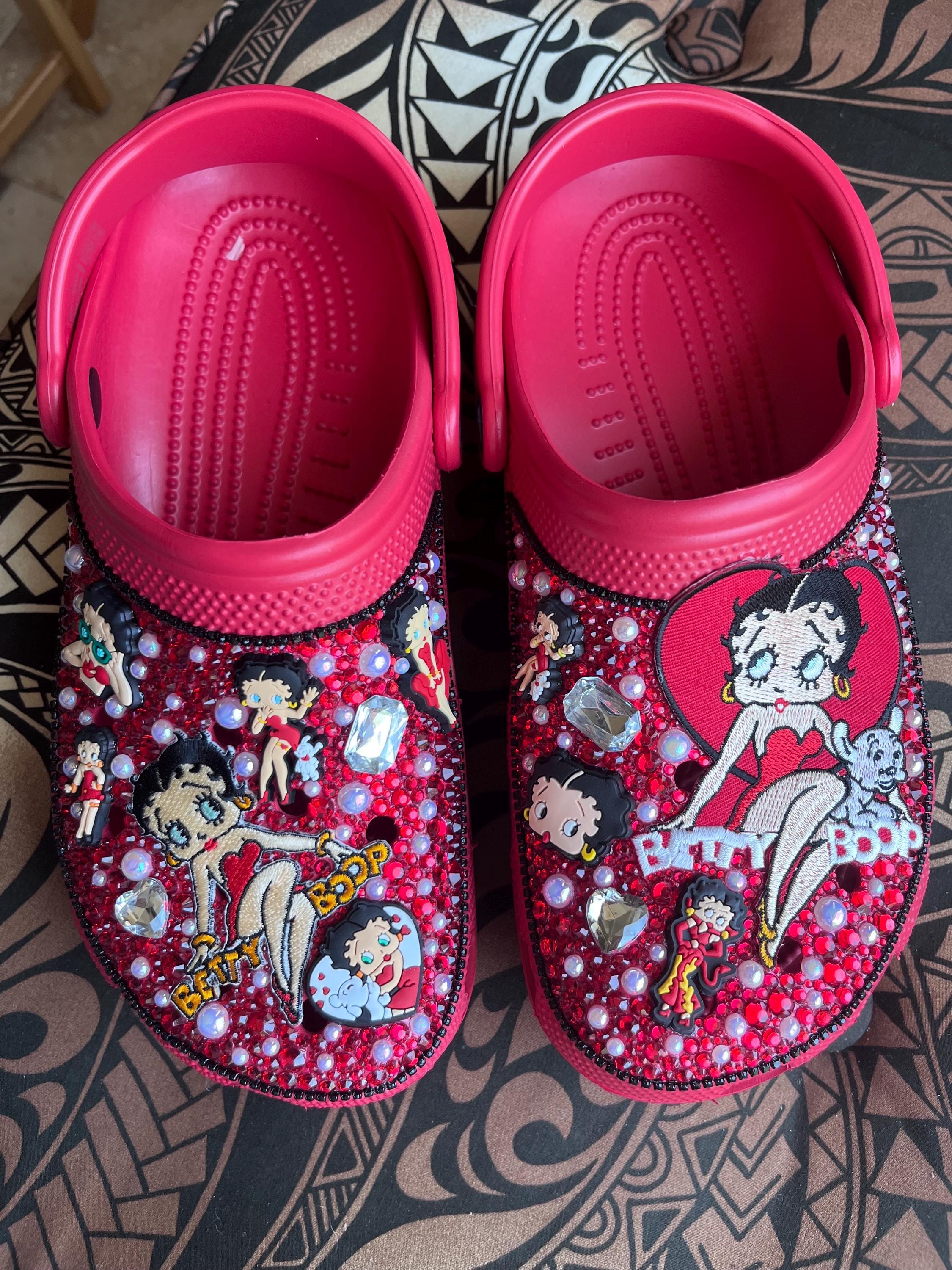 Betty Boop Rhinestone Crocs