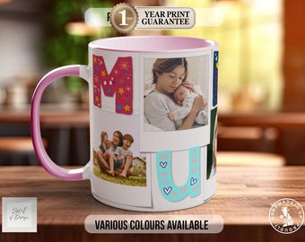 Photo Mug: Personalised Colours and Bone China Options (11oz & 15oz)