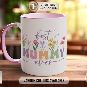 Mumien-Tasse, buntes Knochenporzellan, verschiedene Größen – ideales Geschenk zum Muttertag, für Kaffeeliebhaber und Teetrinker