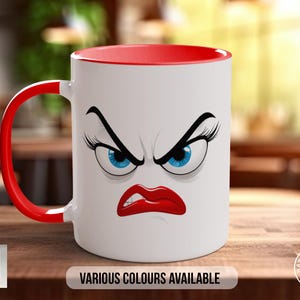 Funny Faces Mug - Sarcastic Coloured Mug Design 5
