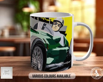 BRM at Goodwood Mug, Car Lover Gift, Petrolhead Present, Dad Birthday Idea, Automotive Wall Art, Bone China Option