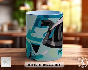 Kremer Porsche 962C Leyton House Mug, Car Lover Gift, Petrolhead Present, Dad Birthday Idea, Automotive Wall Art