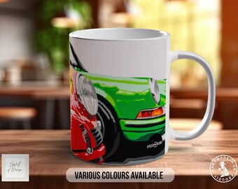 Classic Porsche 911s Mug, Car Lover Gift, Petrolhead Present, Dad Birthday Idea, Automotive Wall Art