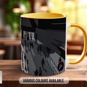 Tate People Mug, Art Lover Gift, Illustrated Coffee Cup, Tea Drinker Present, Bone China Option