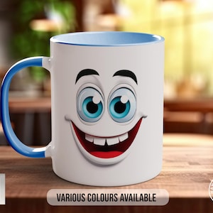 Funny Faces Mug - Sarcastic Coloured Mug Design 6