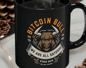 Bitcoin Mug Ceramic Cup, Bitcoin Cup, Bitcoin gift, Crypto Present, Crypto Gift, Trader Gift, BTC Cup, Bitcoin Present, Bitcoin Drinkware