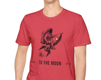 To The Moon Tee Bitcoin Shirt, Bitcoin Gift, Crypto Shirt, BTC Gift, Graphic Shirt, Satoshi Shirt Graphic Shirt Gift For Trader, Crypto Gift