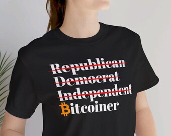 Bitcoin Political Quote Election Shirt, Trump Or Harris Supporter Saying Yard Shirt, President Election Democrat TShirt, Voting Shirt