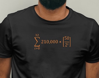Bitcoin Halving Equation, Bitcoin Shirt, Satoshi Merch, Crypto Gift, Bitcoin Lover, Bitcoin Gift, Crypto Merch, BTC Gift, Gift For Trader