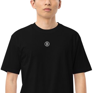 Bitcoin Logo Saylor Style Men’s premium heavyweight tee