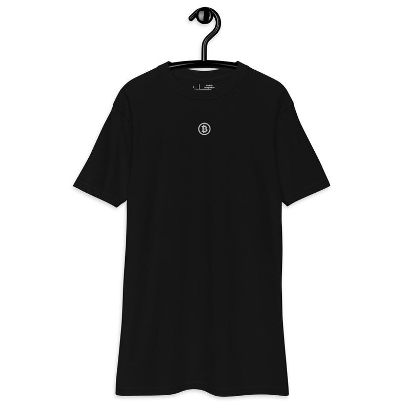Bitcoin Logo Saylor Style Men’s premium heavyweight tee