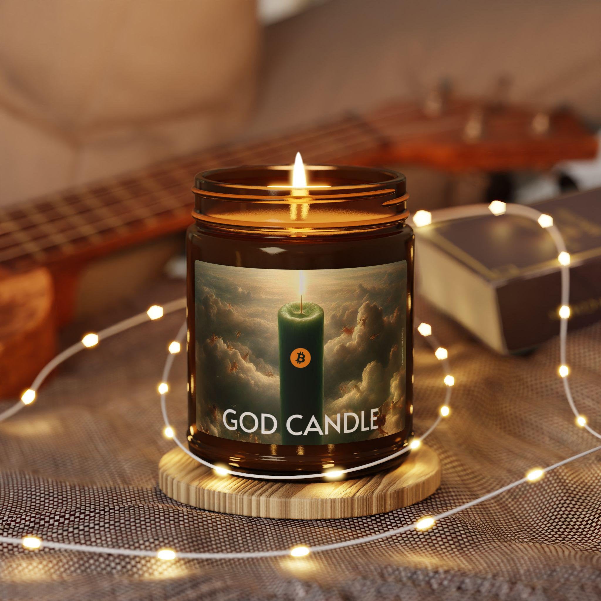 Bitcoin God Candle: Crypto Fan Gift, Luxury Scented Soy Wax - Etsy