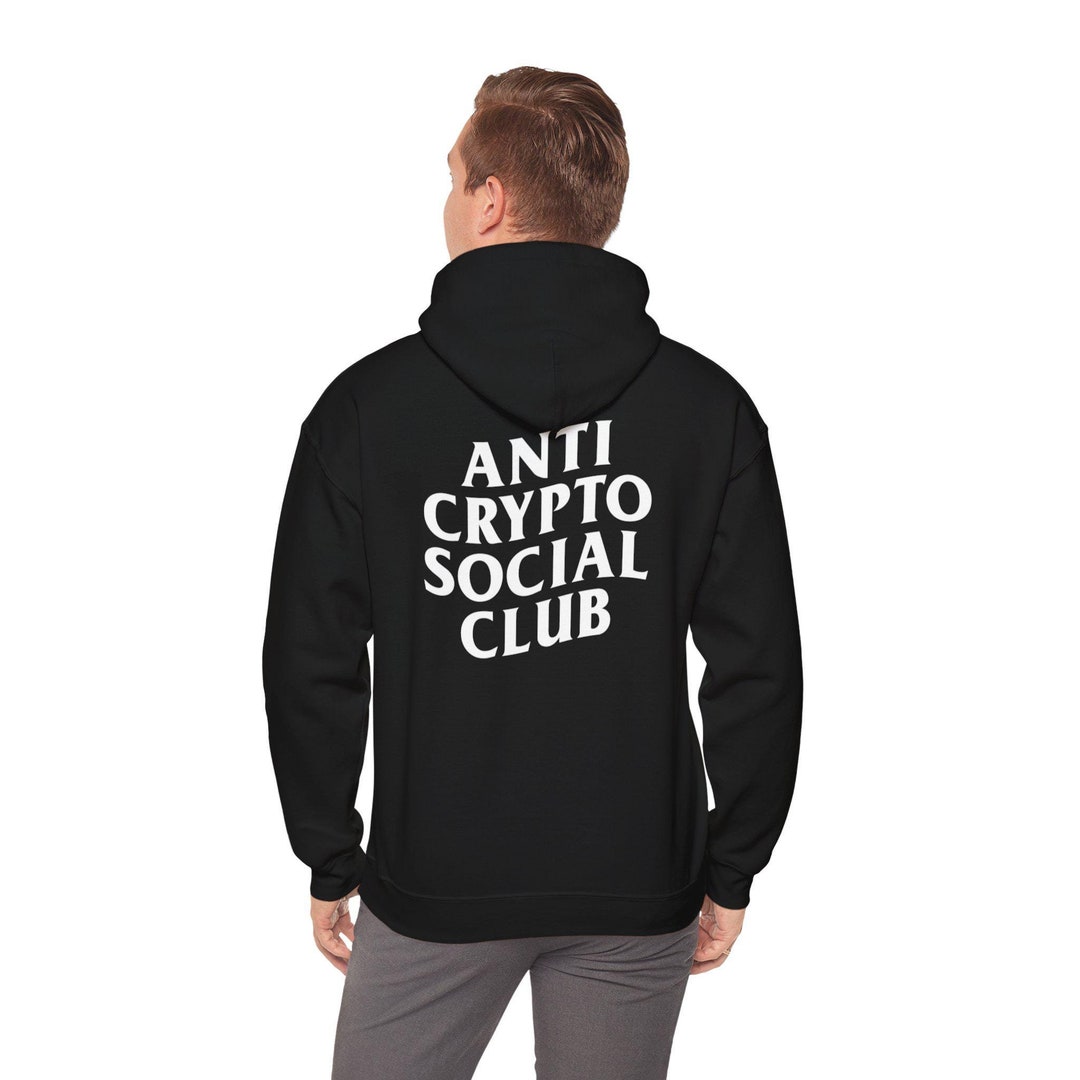 アンチ・クリプト・ソーシャル・クラブ パーカー - ビットコインファンギフト - Etsy 日本