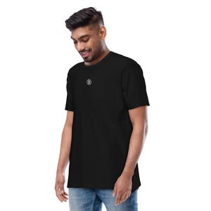 Bitcoin Logo Saylor Style Men’s premium heavyweight tee