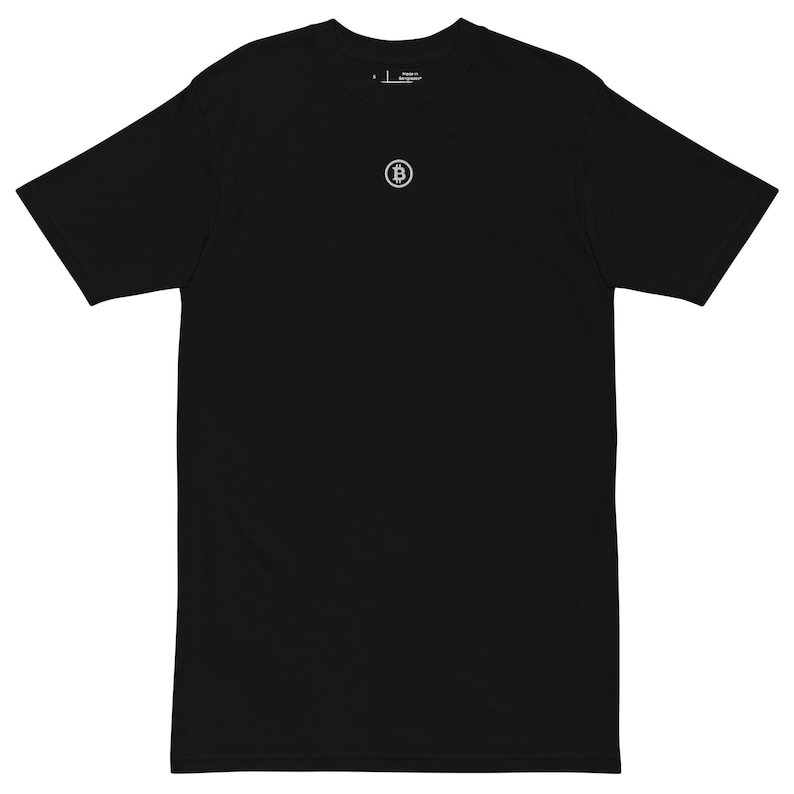 Bitcoin Logo Saylor Style Men’s premium heavyweight tee