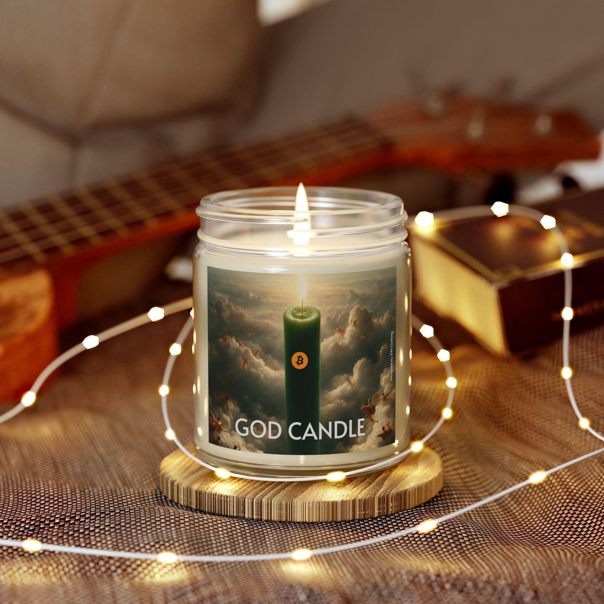 Bitcoin God Candle: cryptocadeau kokosnoot-abrikozenwas - Etsy Nederland
