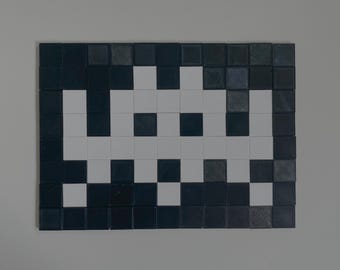 DIY Mosaic Space Invader Wall Art Kit: Retro Pixel Art