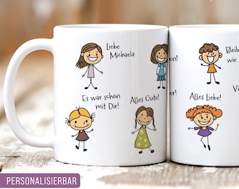 Personalized mug, farewell gift for a kindergarten teacher, a colleague, a daycare center | Mug, farewell gift for a kindergarten teacher | Thank you, farewell kindergarten teacher