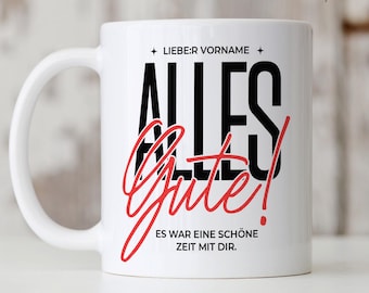 Personalized mug farewell gift for a colleague | Customizable coffee mug, employee farewell gift