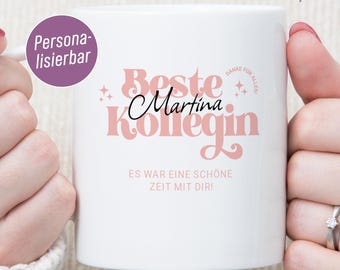 Best colleague farewell gift mug personalized with name|Gift farewell colleague mug personalized|Gift farewell employee