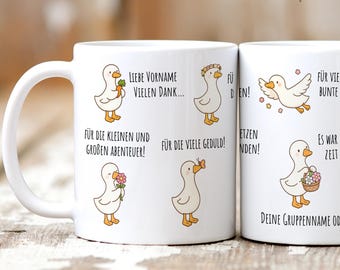 Personalized mug gift for kindergarten farewell | Farewell gift for teacher | Thank you mug for teacher farewell from kindergarten