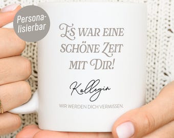 Farewell gift for colleague, personalized mug with name | Farewell gift for colleague | Personalized mug for colleague, retirement, job change