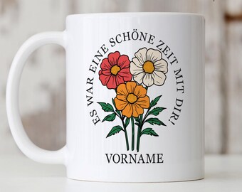 Personalized mug gift for a colleague or employee | Customizable coffee mug, farewell gift for retirement or job change