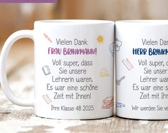 Teacher teacher farewell gift personalized mug gift teacher|mug thank you teacher teacher gift personalized farewell