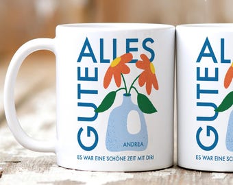 Personalized mug farewell gift for a colleague/employee | Customizable coffee mug gift for a colleague, retirement, or job change