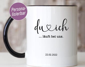 Anniversary gift personalized mug with name, saying & date | Personalized coffee mug a gift for partner for Valentine's Day