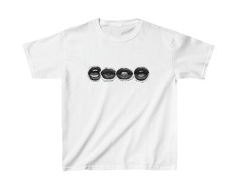 T-shirt bébé graphique lèvres, t-shirt ajusté femme, t-shirt bébé, chemise personnalisée, cadeau pour elle, t-shirt bébé de l'an 2000, t-shirt de Style rétro des années 90, 100 % coton