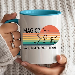 Science Flexin&#39; Coffee Mug - Fun Mug for Teachers, Science Lovers, Chemistry Gifts, Perfect for Birthdays, Coffee Lovers, Science Teacher