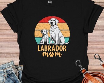 Labrador Retriever Shirt, Lab Dog Mom T-shirt, Gift For Lab Mom, Labrador Mama, Gift for Dog Lover, Puppy Owner Mama, Cute Lab Shirt Gift