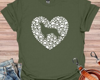 Dog T-Shirt, Dog Heart Paw Heart Shirt, Paw Dog Shirt, Dog Lover Shirt, Paw Print Shirt, Paw Heart Shirt, Dog Shirt Gifts, Dog Mom Tee