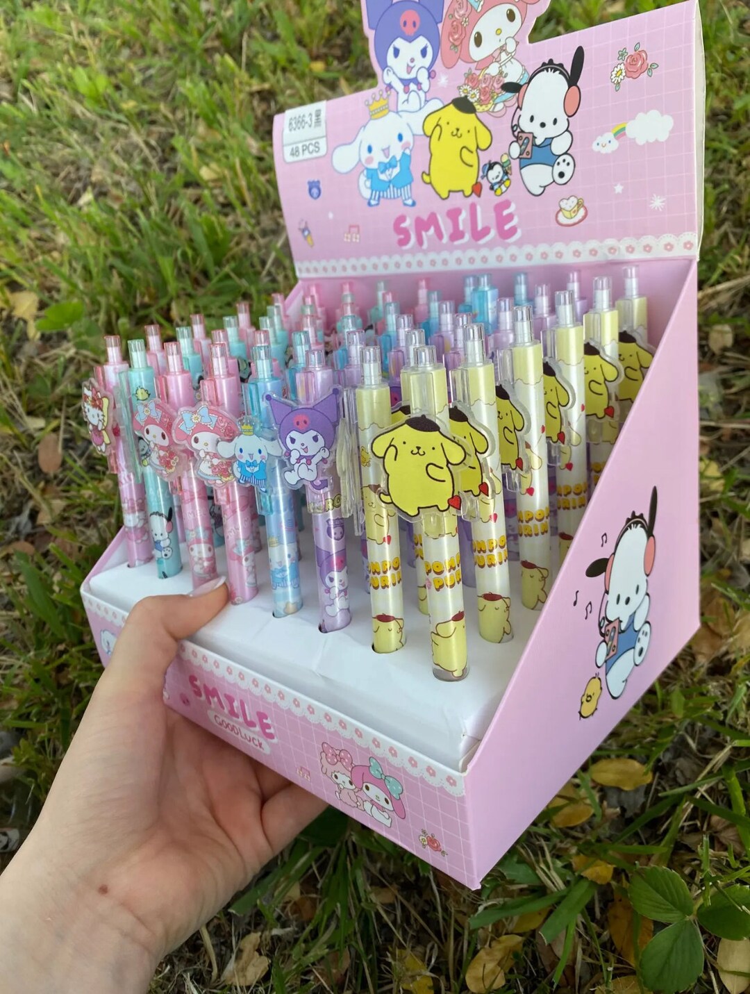 New 48pcs Gel Pen Sanrio Boxed Cartoon Cinnamoroll Pochacco Cute ...