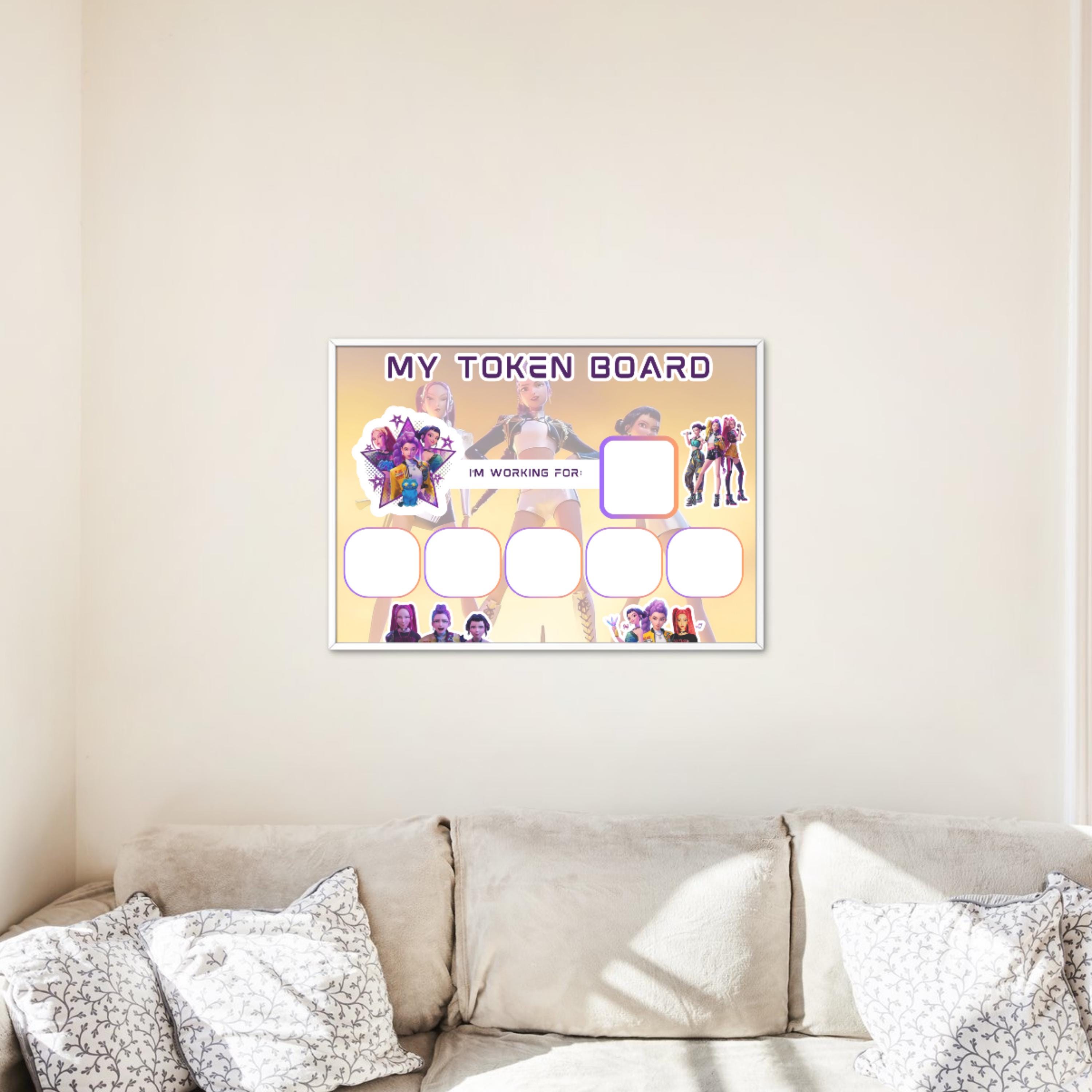 Kpop Girl Group Token Board | Behavior Reward Chart (A4 PDF Download ...