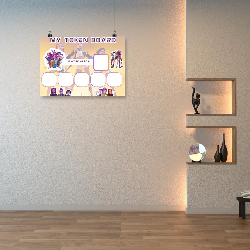 Kpop Girl Group Token Board | Behavior Reward Chart (A4 PDF Download ...